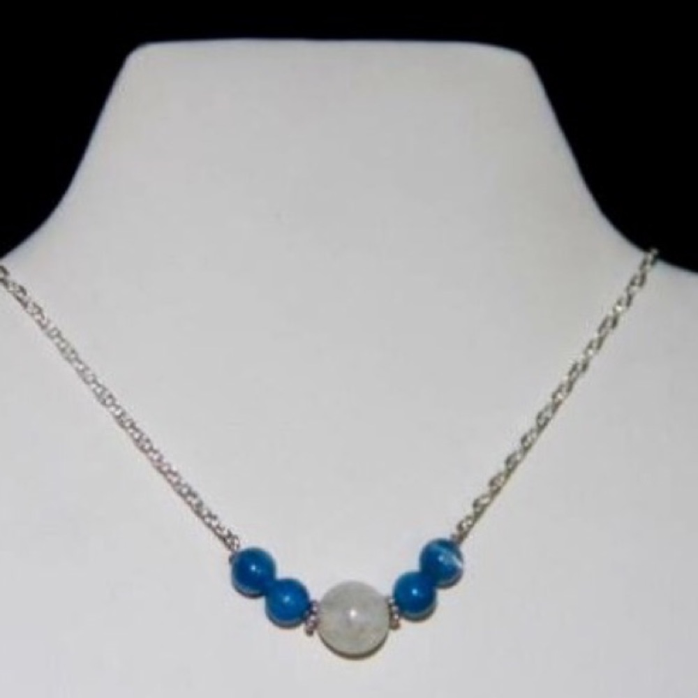 Moonstone & Lapis Lazuli Necklace